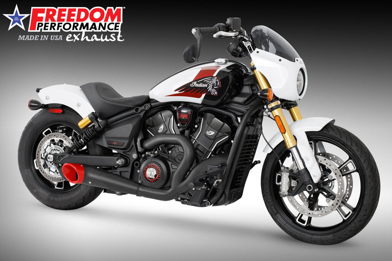 INDIAN SCOUT 2025-PRESENT 101-CLASSIC-SUPER-SPORT-BOBBER 4.5" 2 INTO 1 TURN-OUT BUNDLE