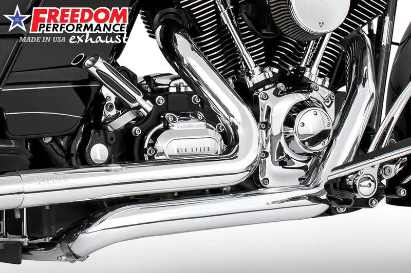 FREEDOM EXHAUST -  TOURING RIGHT SIDE TUCK & UNDER TRUE-DUAL HEADERS