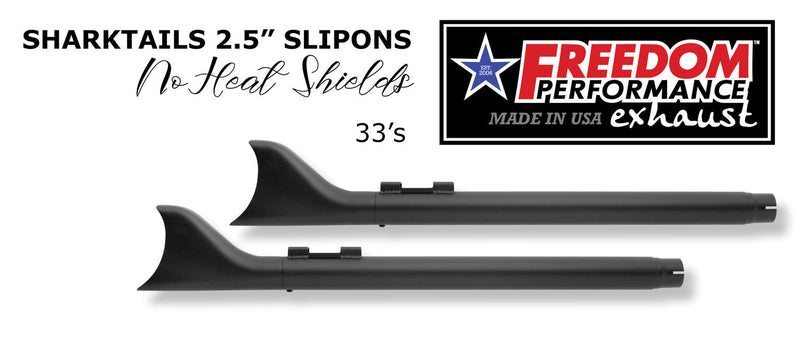 HARLEY FREE WHEELER CREEPER & SHARKTAIL 2.5" SLIP-ONS BUNDLE