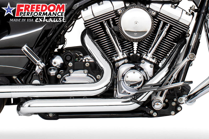 FREEDOM EXHAUST -  TOURING RIGHT SIDE TUCK & UNDER TRUE-DUAL HEADERS