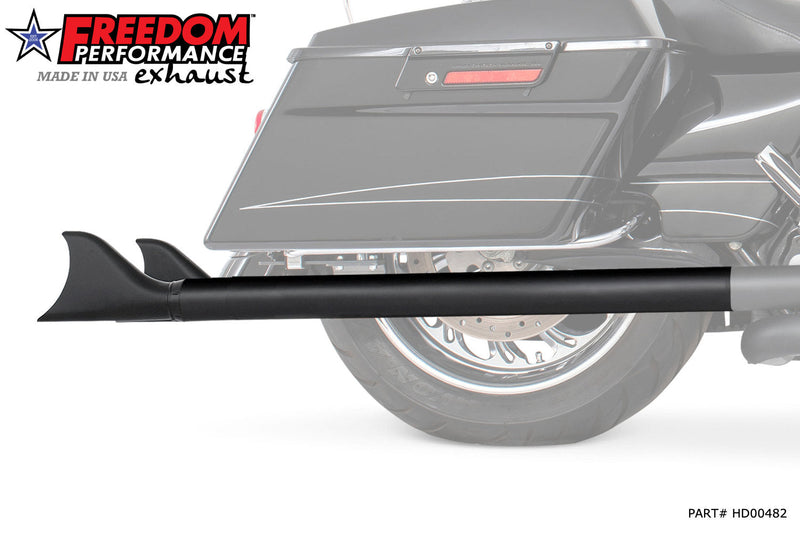FREEDOM EXHAUST -  TOURING/TRIKE SHARKTAIL 2.5" SLIP-ONS *FITS 95-16 YEARS ONLY*