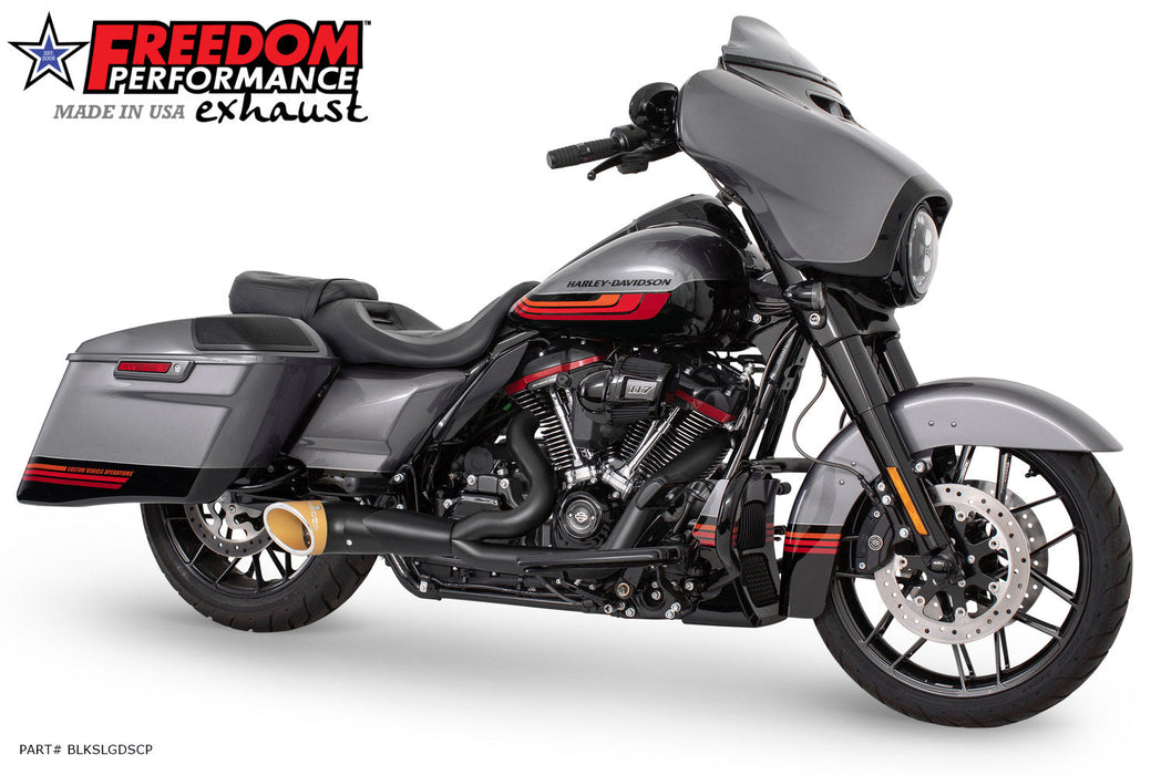 FREEDOM EXHAUST - TOURING 2-INTO-1 TURNOUT/SIDEDUMP FULL SYSTEM BUNDLE