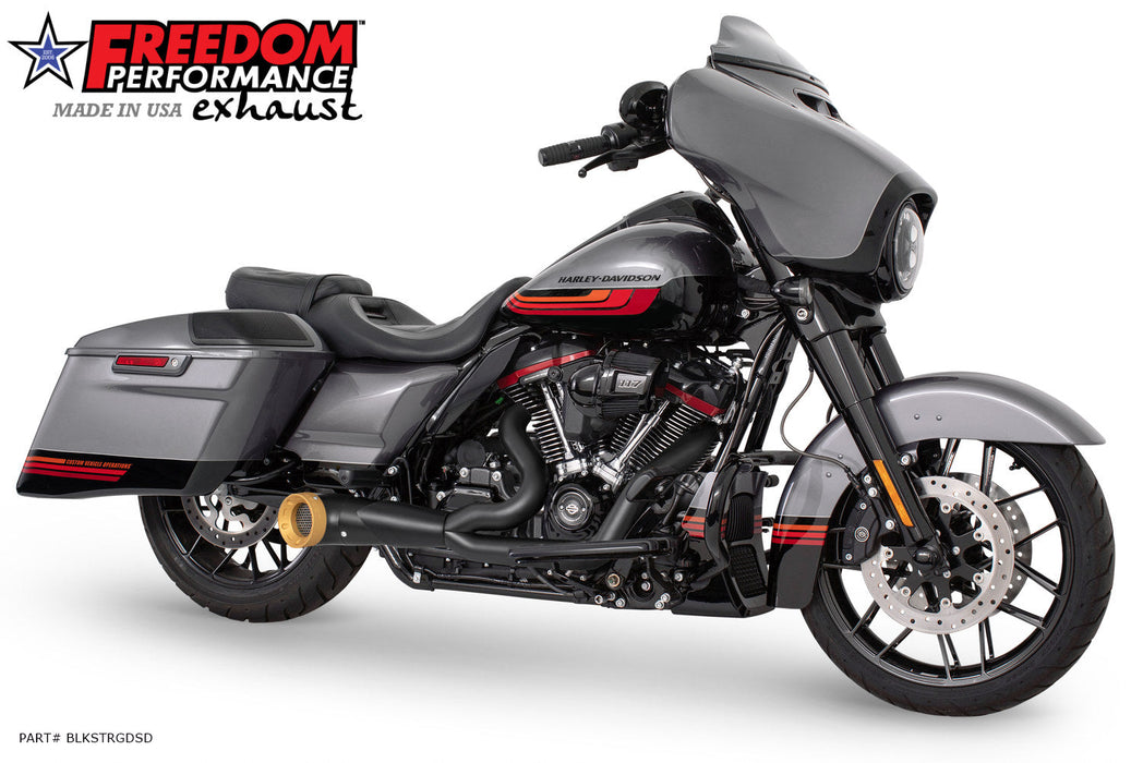 FREEDOM EXHAUST - TOURING 2-INTO-1 TURNOUT/SIDEDUMP FULL SYSTEM BUNDLE