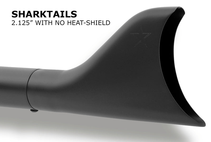 FREEDOM EXHAUST -  TOURING/TRIKE SHARKTAIL 2.5" SLIP-ONS *FITS 95-16 YEARS ONLY*