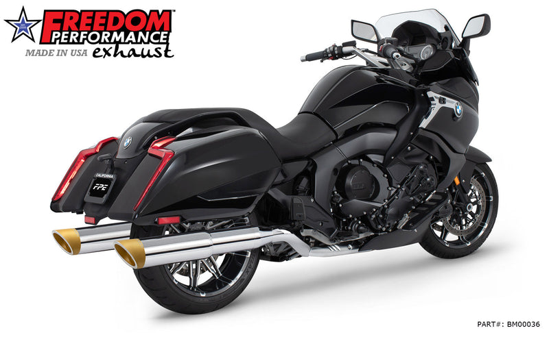 BMW K 1600 B GRAND AMERICA 2-STEP 4.5" FREEDOM SLIP-ONS 2017-PRESENT BUNDLE