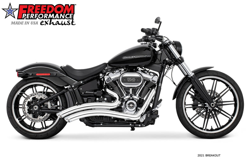 FREEDOM EXHAUST - SOFTAIL SHARP CURVE RADIUS 2018 to PRESENT M8 BUNDLE