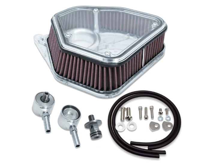 ALLOY ART  "BOOM BOX" MAX VOLUME M8 AIR CLEANER KIT (ALUMINUM BACKPLATE)