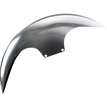 PAUL YAFFE BAGGER NATION Real Steel Cafe Front Fender - 19" Wheel - With Satin Adapters - Touring