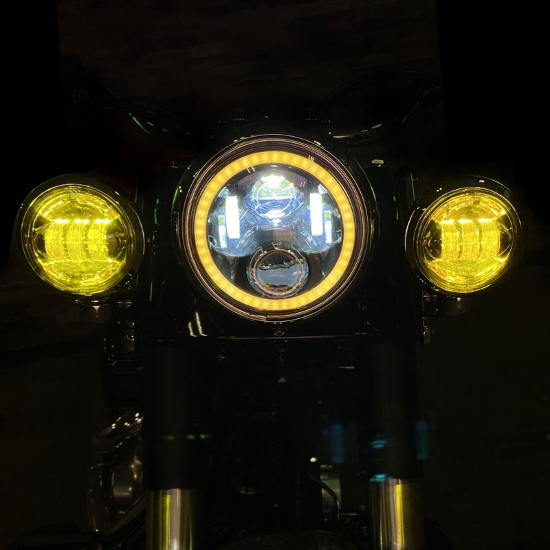 CUSTOM DYNAMICS 4-1/2" Led Passing Lamps - Yellow