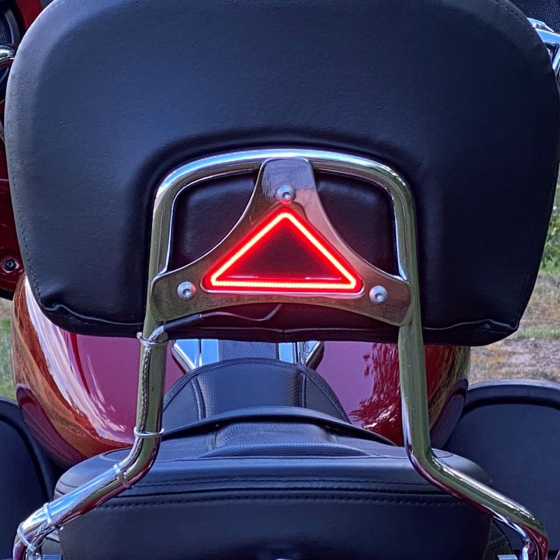 CUSTOM DYNAMICS XL Dual Intensity Run & Brake Backrest LED Light - Chrome