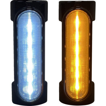 CUSTOM DYNAMICS Amber/White Engine Guard Light