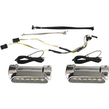 CUSTOM DYNAMICS Amber/White Engine Guard Light