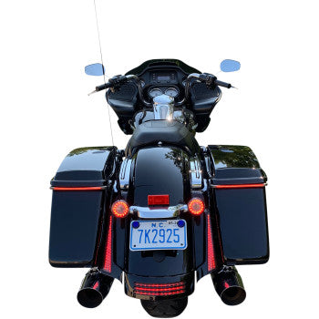 CUSTOM DYNAMICS Fascia Panels LED Auxiliary Lights - Black - Smoke - '14-'25