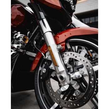 CUSTOM DYNAMICS LED Front Fork Lightz™ - Amber - Chrome