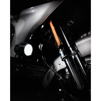 CUSTOM DYNAMICS LED Front Fork Lightz™ - Smoke - Black
