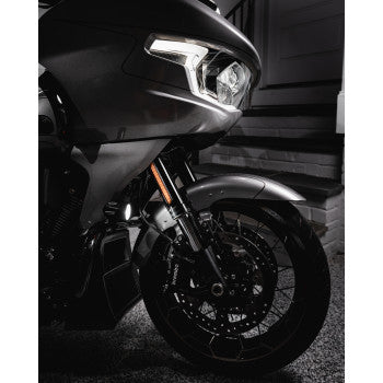 CUSTOM DYNAMICS LED Front Fork Lightz™ - Smoke - Black