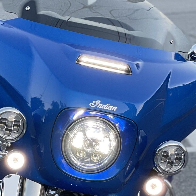 CUSTOM DYNAMICS Dynamic LED Fairing Vent Insert - Black - Indian