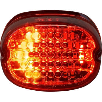 CUSTOM DYNAMICS Low Profile LED Taillight with Integrated Auxiliary Turn Signals - No Window
