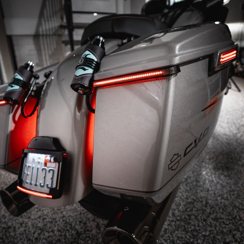 CUSTOM DYNAMICS Low-Profile LED Saddlebag Lights - Red