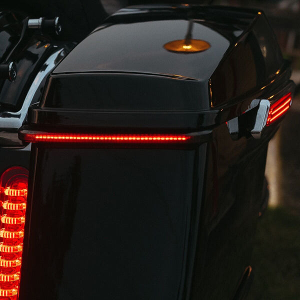 CUSTOM DYNAMICS Low Profile Auxiliary Saddlebag Lights - Smoke Lens