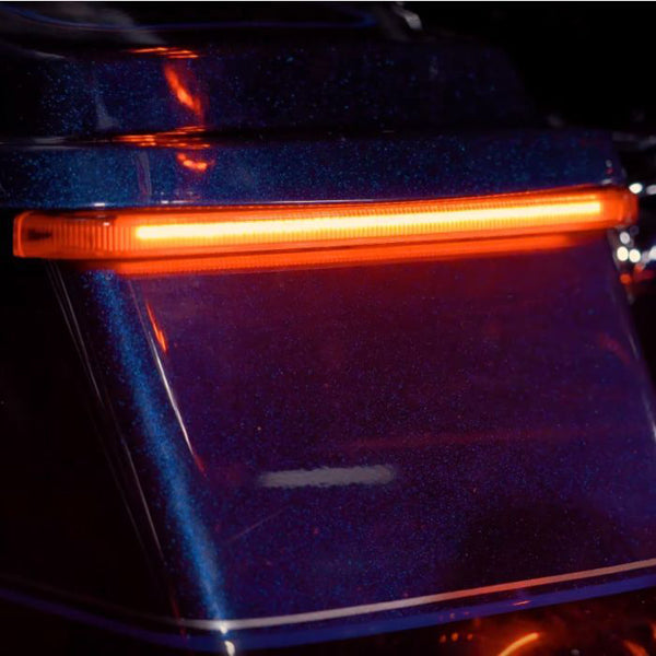 CUSTOM DYNAMICS Low Profile Auxiliary Saddlebag Lights - Smoke Lens