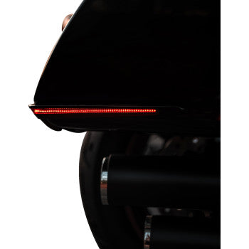 CUSTOM DYNAMICS LED Saddlebag Lights - Gloss Black - Red Lens