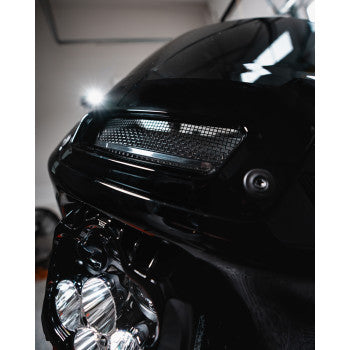 CUSTOM DYNAMICS Decorative Mesh Fairing Vent Insert - Low Rider ST - Black