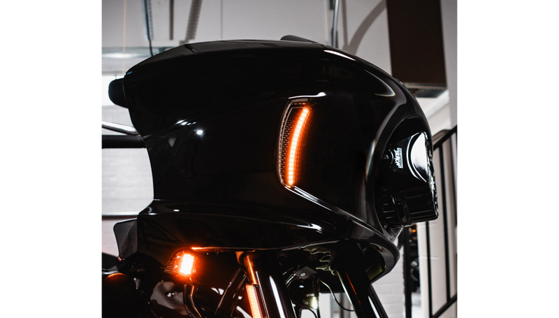 CUSTOM DYNAMICS Performance LED Front Turn Signals - Dark Bronze - White/Amber