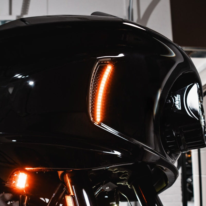 CUSTOM DYNAMICS Fairing Vent Lights - Low Rider ST - Amber/White