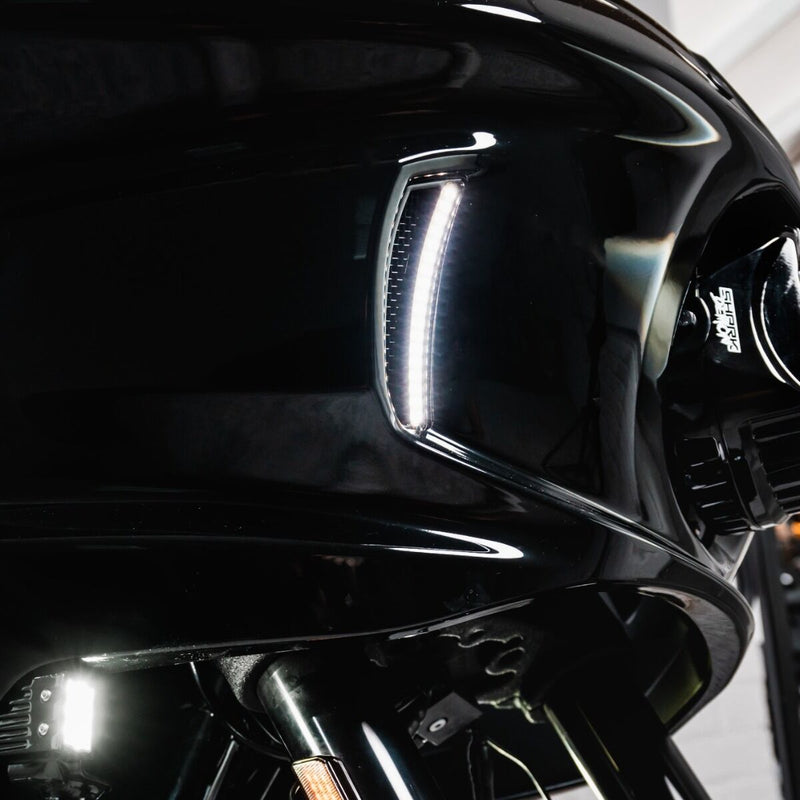 CUSTOM DYNAMICS Fairing Vent Lights - Low Rider ST - Amber/White