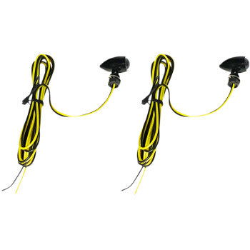 CUSTOM DYNAMICS Micro Bullet LED Turn Signals - Amber - Black