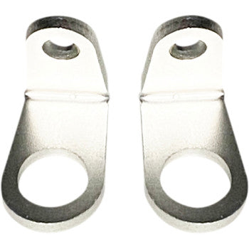 CUSTOM DYNAMICS Micro Bullet Turn Signal Mounting L-Bracket - Silver