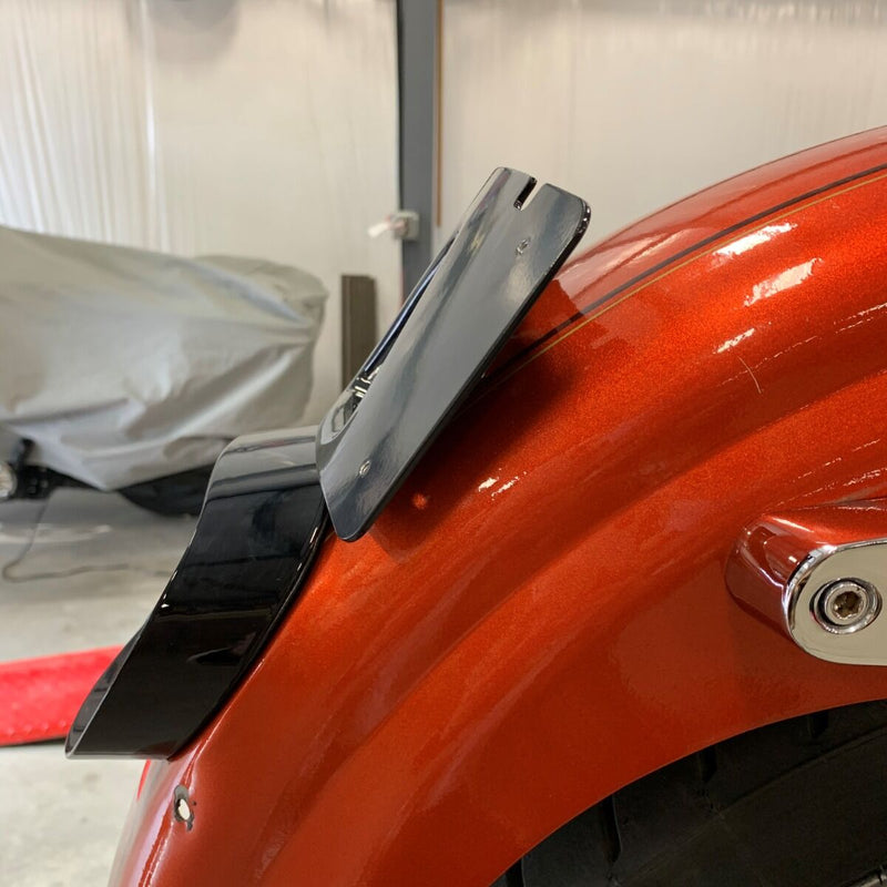 CUSTOM DYNAMICS Radius Laydown License Plate Frame Mount - Black