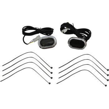 CUSTOM DYNAMICS PLUGZ™ Antenna Grommet Lights - Smoke Lens - Chrome