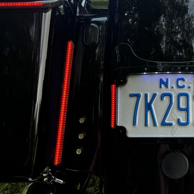 CUSTOM DYNAMICS Genesis 8.5” Auxiliary LED Plasma Rods™ Light Bars - Red