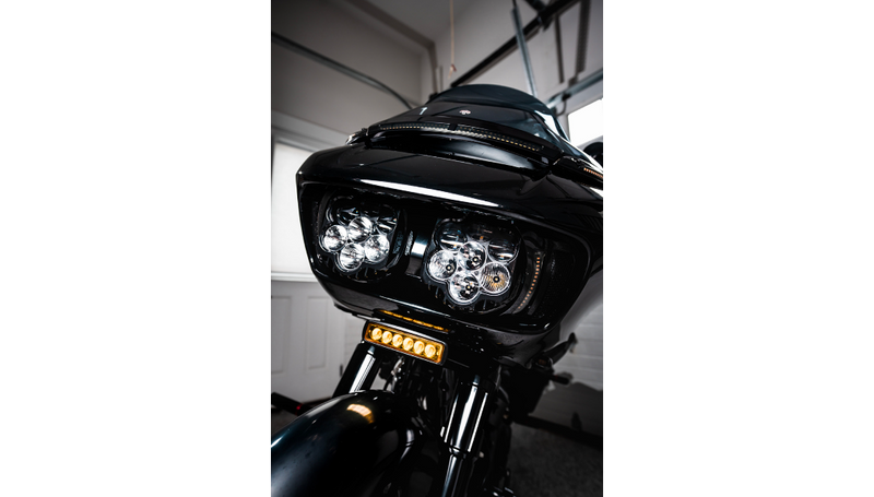 CUSTOM DYNAMICS LED Windshield Trim - Gloss Black