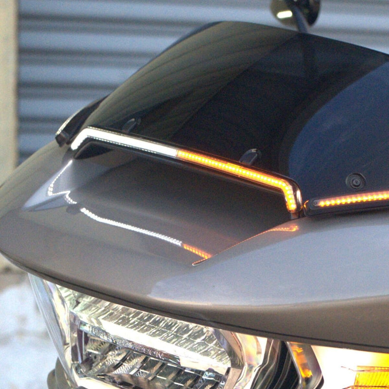 CUSTOM DYNAMICS Fairing Vent - Turn Signals - Black - Smoke Lens