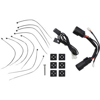 CUSTOM DYNAMICS Lower Saddlebag Side Marker LED Lights - Smoke - Chrome