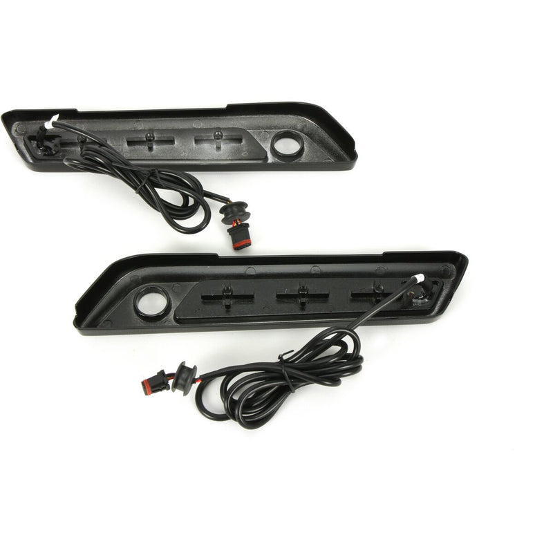 CUSTOM DYNAMICS Saddlebag Latch Dual Color Accent Lights - Red - Black