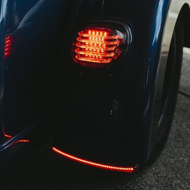 CUSTOM DYNAMICS Low Profile LED Fender Lights - Smoke Lens - Tri Glide