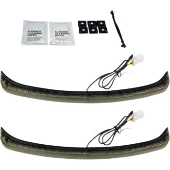 CUSTOM DYNAMICS Low Profile LED Fender Lights - Smoke Lens - Tri Glide