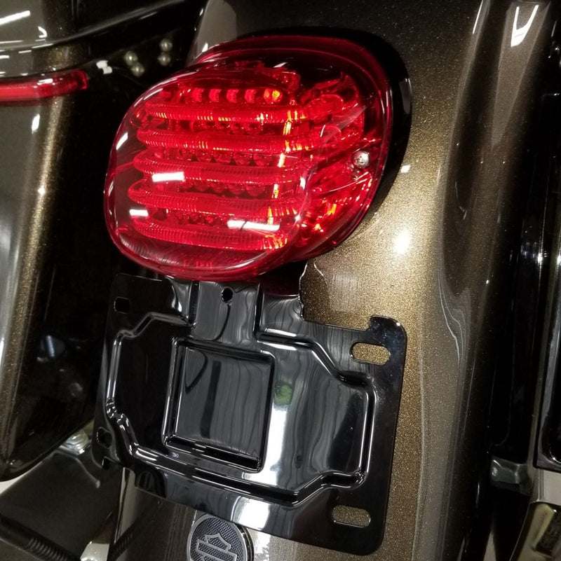 CUSTOM DYNAMICS License Plate Relocation Mount - Black