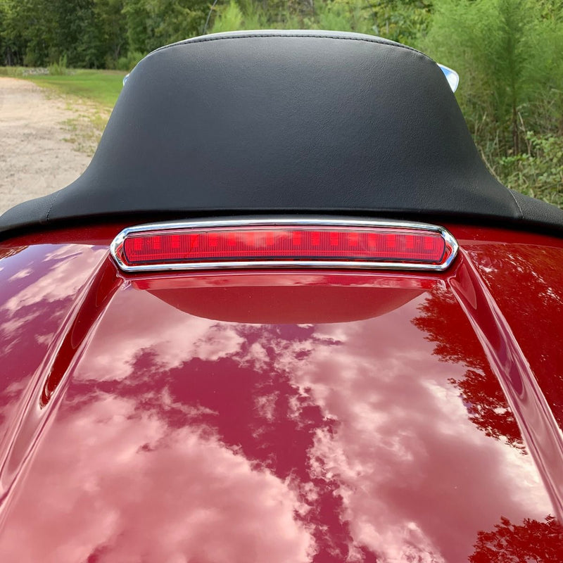 CUSTOM DYNAMICS High Mount Tour Pak (HMT) LED Light - Chrome/Red