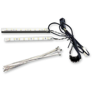 External Batwing Led Light CUSTOM DYNAMICS Batwing Vent Insert LED Light Kit - White — Lifestyle ...