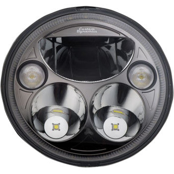 CUSTOM DYNAMICS 7" TruBEAM Headlamp - Black - Chieftain