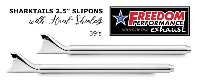 HARLEY SOFTAIL 2.5" CLASSIC SLIP-ONS 1997-2017 *FITS FREEDOM HEADERS ONLY*