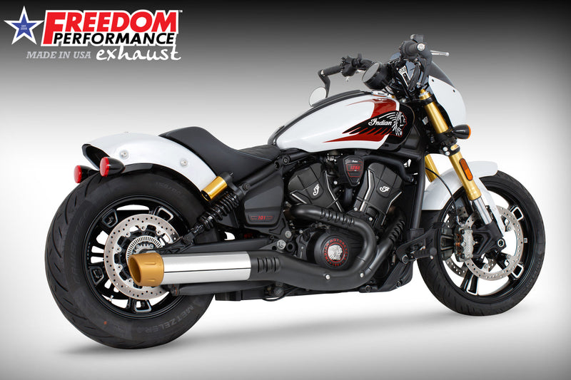 INDIAN  2025-PRESENT SCOUT 101-CLASSIC-SUPER-SPORT-BOBBER 4" SLIP-ON BUNDLE