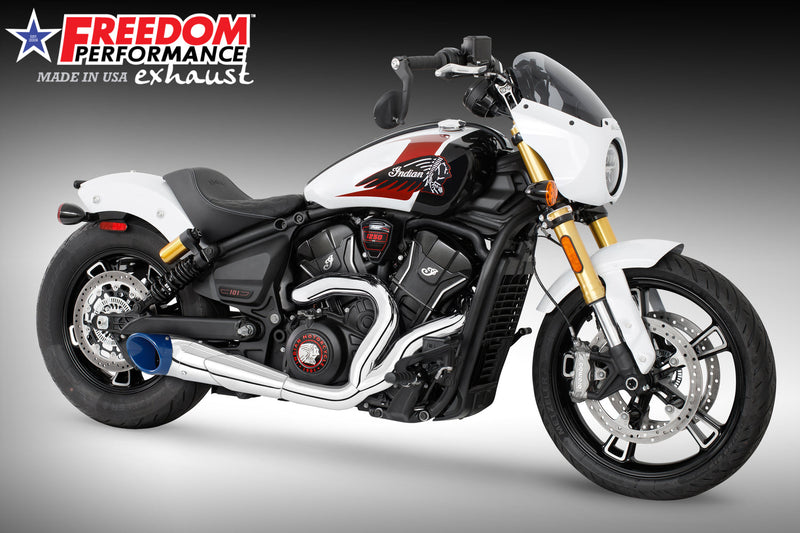 INDIAN SCOUT 2025-PRESENT 101-CLASSIC-SUPER-SPORT-BOBBER 4.5" 2 INTO 1 TURN-OUT BUNDLE