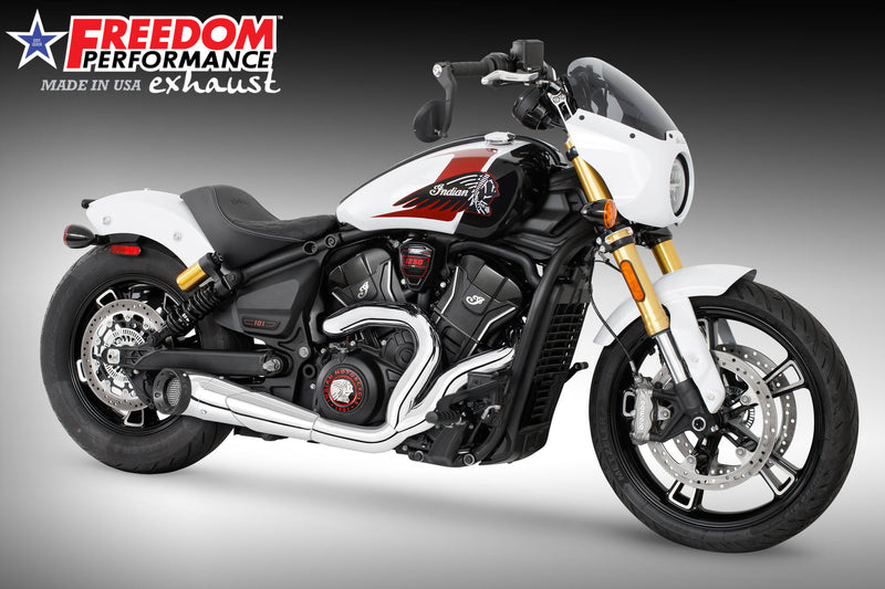 INDIAN SCOUT 2025-PRESENT 101-CLASSIC-SUPER-SPORT-BOBBER 4.5" 2 INTO 1 TURN-OUT BUNDLE