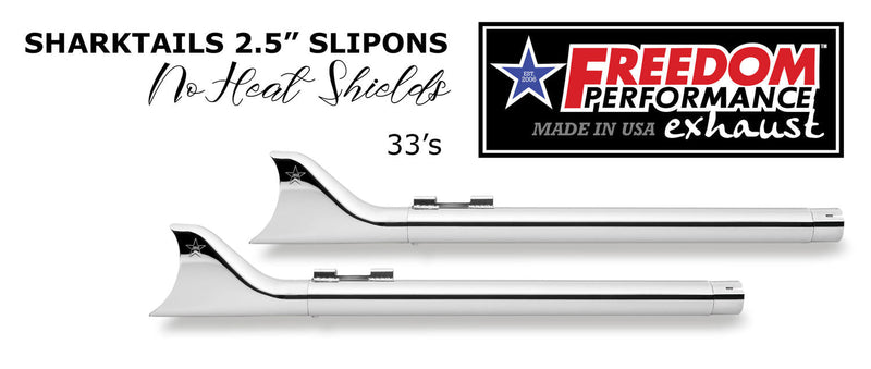 HARLEY TRIKE SHARKTAIL 2.125" SLIP-ONS